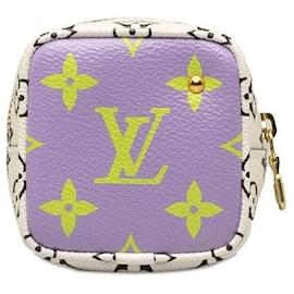 Louis Vuitton-Monedero con forma de cubo gigante y monograma-Púrpura