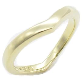 Tiffany & Co-18k Goldfarbener gebogener Ehering-Golden