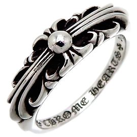 Chrome Hearts Silberner Baby-Blumenring Silber