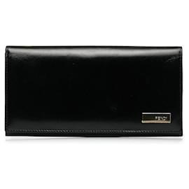 Fendi-Leather Bifold Wallet-Black