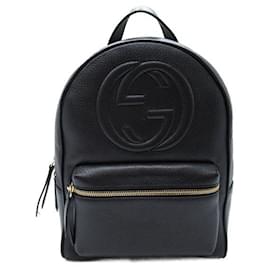 Gucci-Interlocking G Chain Backpack-Black