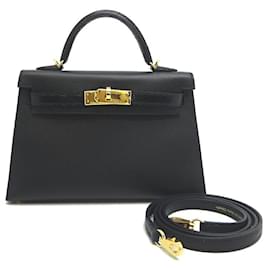 Hermès-Epsom Mini Kelly 20-Black