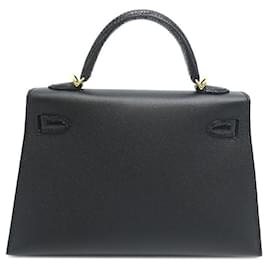 Hermès-Epsom Mini-Kelly 20-Noir