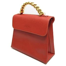 Loewe-Vintage Velazquez Leather Handbag-Red