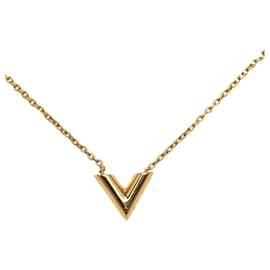 Louis Vuitton-Collar Esencial V-Dorado