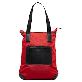 Gucci-Nylon Tote Bag-Red