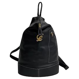 Loewe-Anton Leather Backpack-Black