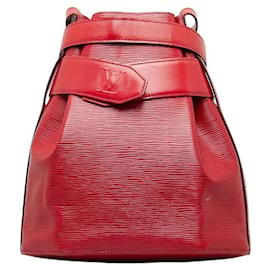 Louis Vuitton-Epi Sac de Paule-Vermelho