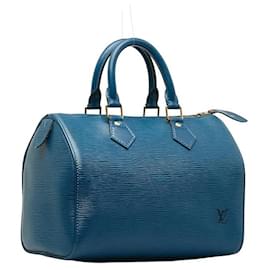 Louis Vuitton-Epi Speedy 25-Azul