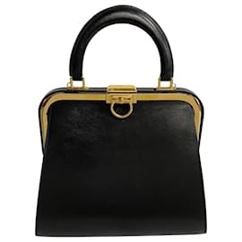 Dior-Leather Vintage Doctor Bag-Black