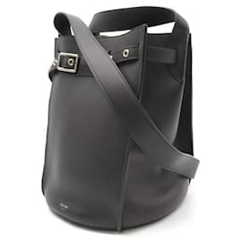 Céline-Leather Bucket Bag-Brown