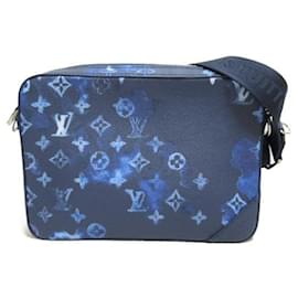 Louis Vuitton-Borsa a tracolla Trio con monogramma acquerello-Blu