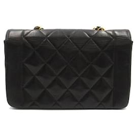 Chanel-Diana Flap Crossbody Bag-Black