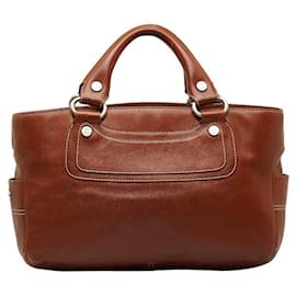 Céline-Leather Boogie Bag-Brown
