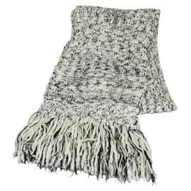 Chanel-sciarpa di lana-Bianco
