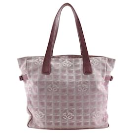 Chanel-New Travel Line Zip Tote Bag-Pink