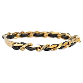 Chanel-Logo Chain Bracelet-Golden