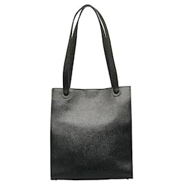 Chanel-Logo Tote Bag-Black