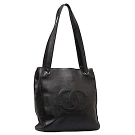 Chanel-Timeless CC Caviar Tote Bag-Black
