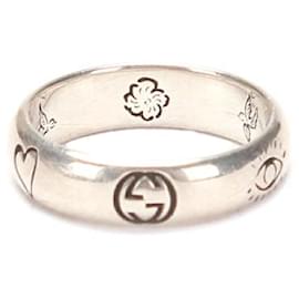 Gucci-Silver Blind for Love ring-Silvery