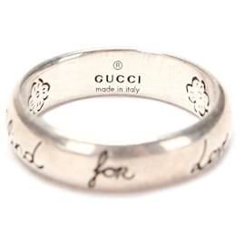 Gucci-Anello Blind for Love in argento-Argento
