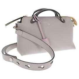 Fendi-Leather By The Way Bag-Grey