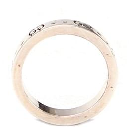 Gucci-Silver GG Ghost Ring-Silvery