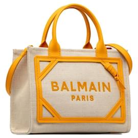 Balmain-B Army Shopper Tote Bag-Yellow