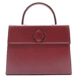 Cartier-Leather Handbag-Red