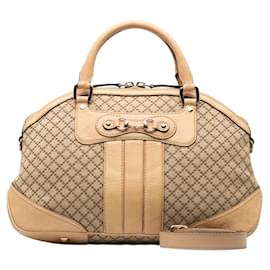 Gucci-Canvas-Tasche „Catherine Dome“ mit Strassbesatz-Braun