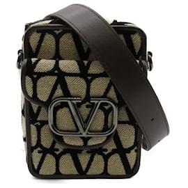 Valentino-Mini Loco Shoulder Bag-Brown