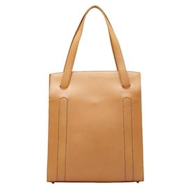Dior-Leather Tote Bag-Beige