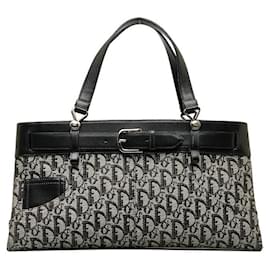 Dior-Oblique Jean Pocket Handbag-Black