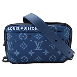 Louis Vuitton-Portafoglio indossabile Alpha con monogramma-Blu