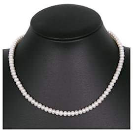 & Other Stories-Collar de perlas de plata-Blanco