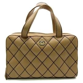Chanel-CC Wild Stitch Handbag-Brown