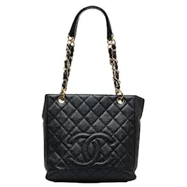 Chanel-Gran bolso de compras CC Caviar-Negro