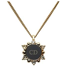 Dior-Collar con colgante de CD-Dorado
