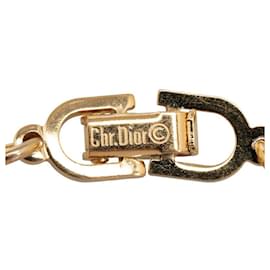 Dior-Bracelet à maillons en chaîne CD en cristal-Doré