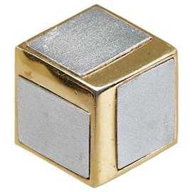 Givenchy-3Broche Cube D-Argenté