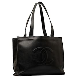 Chanel-CC Caviar Tote Bag-Black