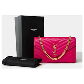 Yves Saint Laurent-YVES SAINT LAURENT Bag in Pink Leather - 101779-Pink