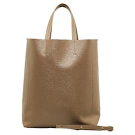 Céline-Leather Tote Bag-Brown
