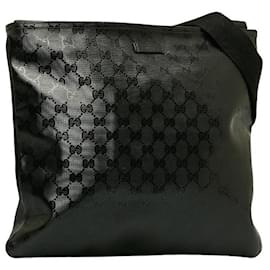 Gucci-Bolsa de mensajero GG Imprime-Negro