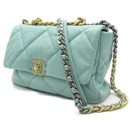 Chanel-Chanel 19 bolso con solapa-Azul