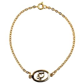 Dior-Bracelet chaîne à logo-Doré