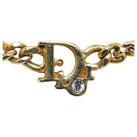 Dior-Collar de cadena de CD-Dorado