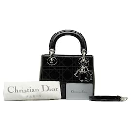 Dior-Mini Cannage Patent Lady Dior-Black