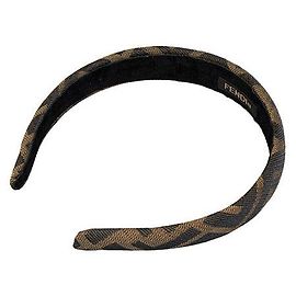 Fendi Zucca Canvas Headband Brown