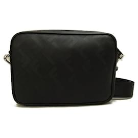 Fendi-Leather Crossbody Bag-Black